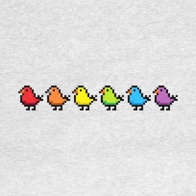 8Bit Rainbow Phat Buds by OneQueasyCrow